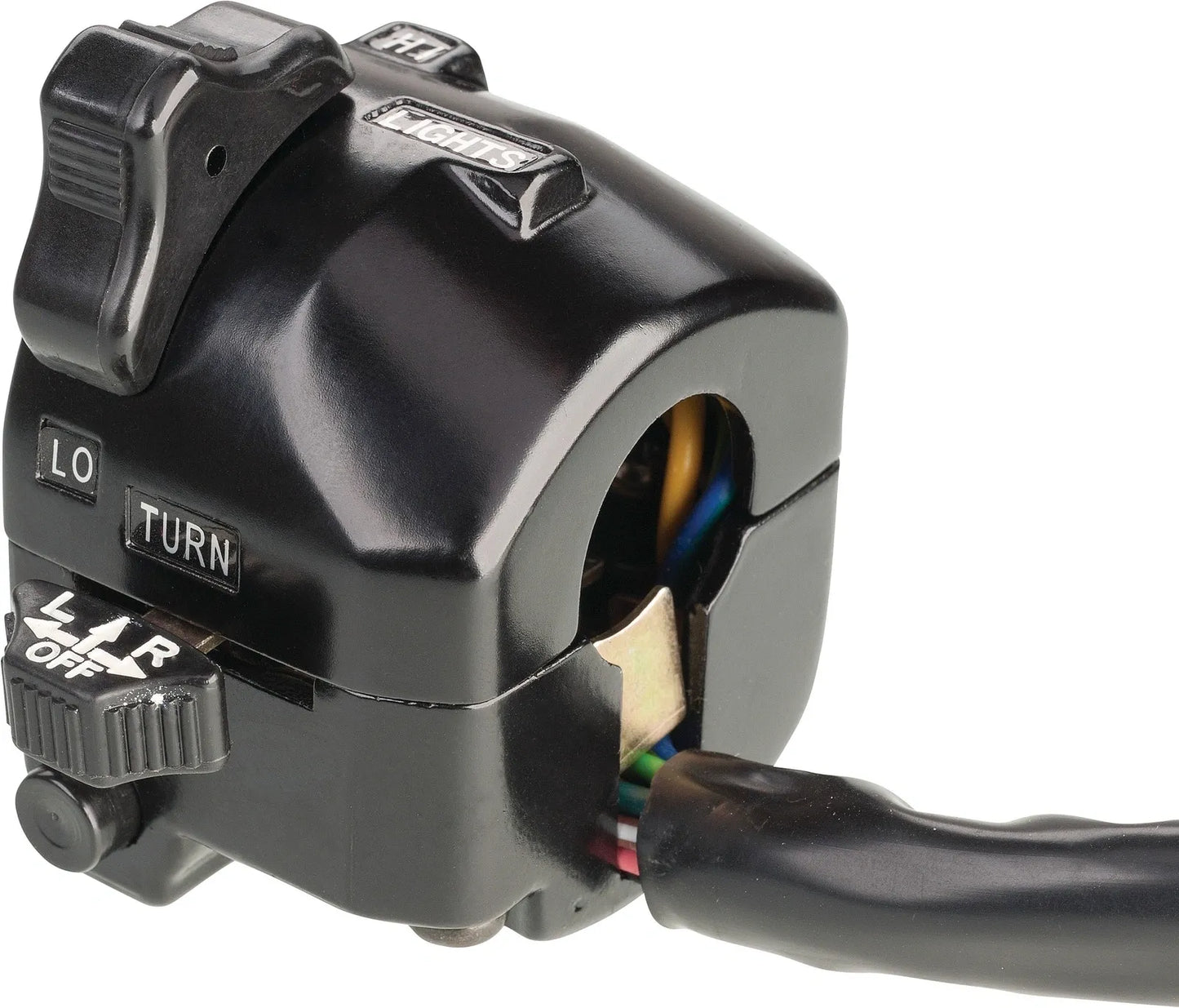 Left Handlebar Switch - YAMAHA-Style 'Classic' (Lights HI/LO, Horn, Indicators, Housing like SR OEM) - SR500F