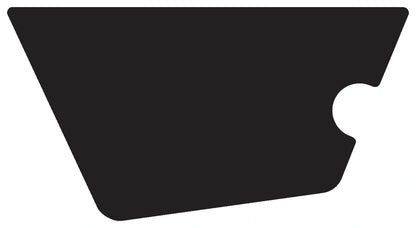 Side Cover Decal 'Lower Black Corner' - for Left Side Cover - XT600 '87-'89