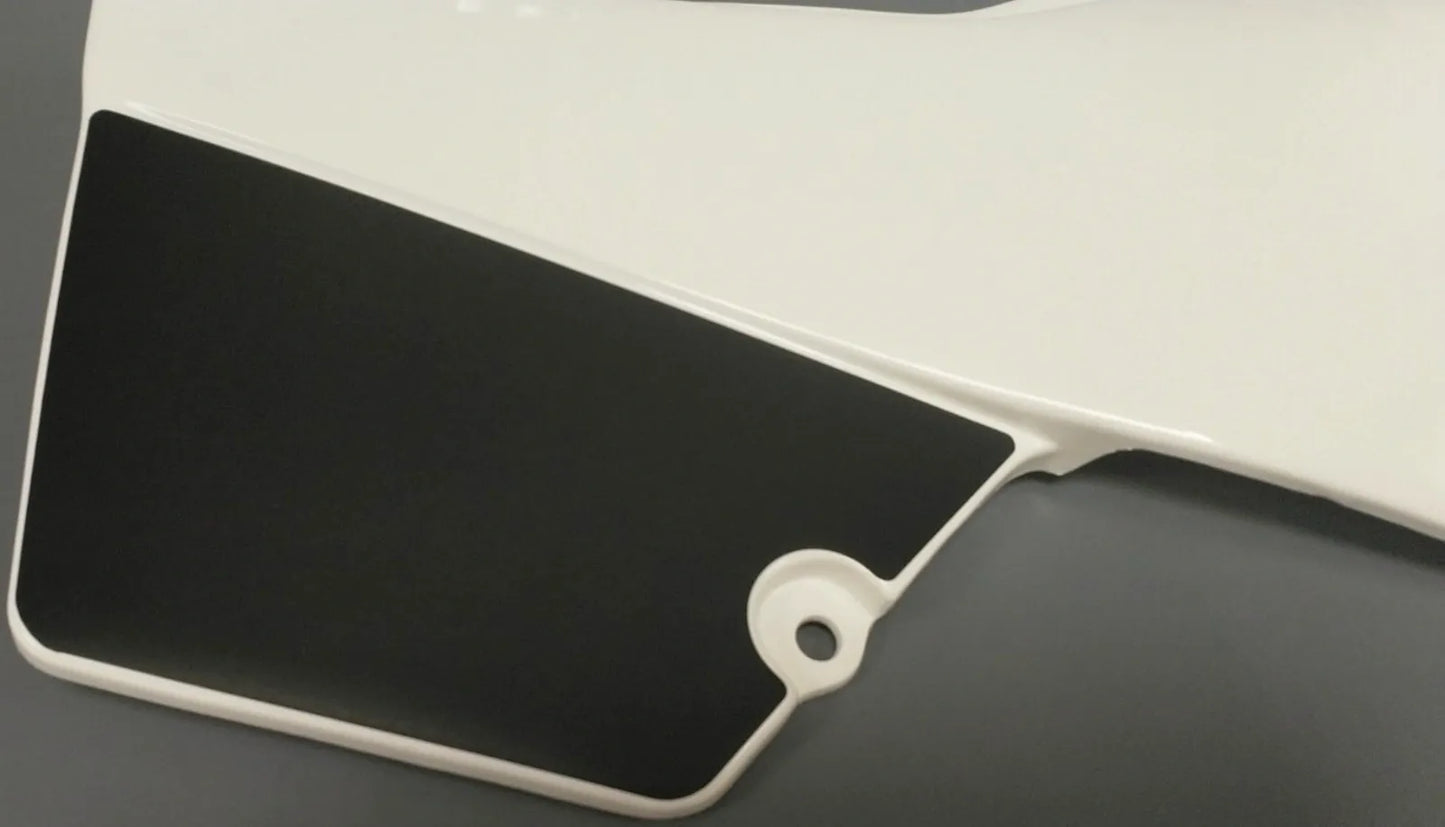 Side Cover Decal 'Lower Black Corner' - for Left Side Cover - XT600 '87-'89