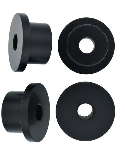 KEDO Top Yoke Bushings (Massive) - for Handlebar Clamps - Black Plastic, Set of 4 - SR500