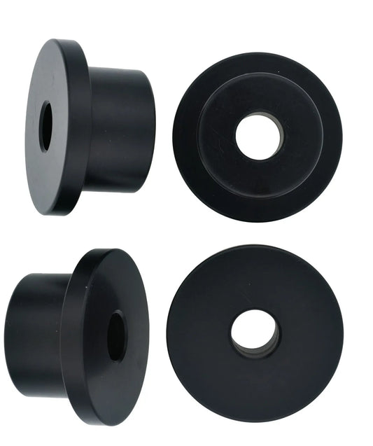 KEDO Top Yoke Bushings (Massive) - for Handlebar Clamps - Black Plastic, Set of 4 - SR500