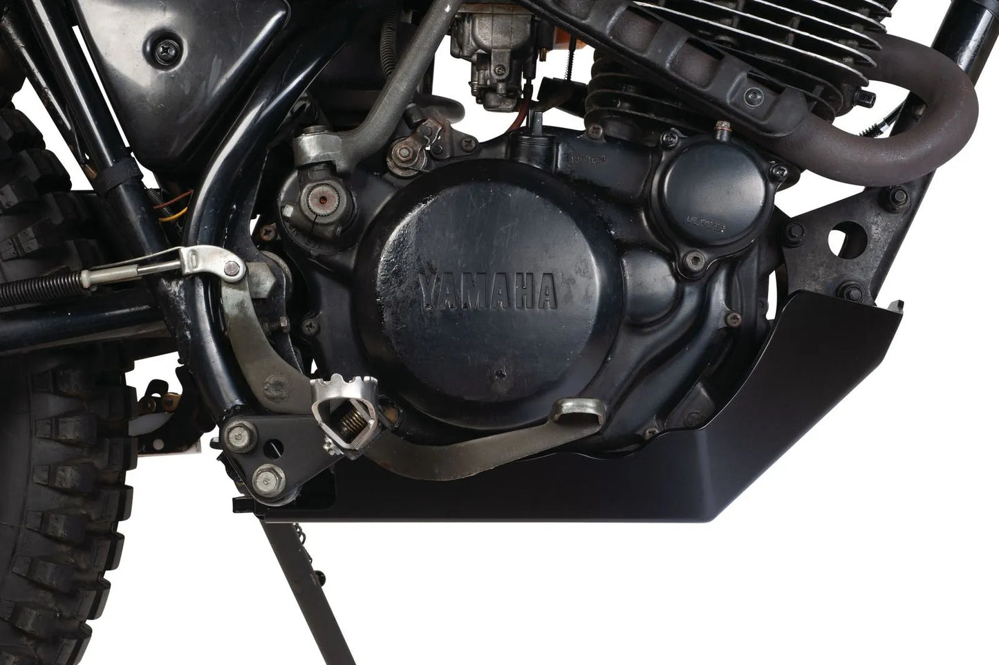 *NEW ITEM* Heavy Duty Aluminum Engine Guard/Skid Plate - 4mm Black-coated Aluminum - XT250