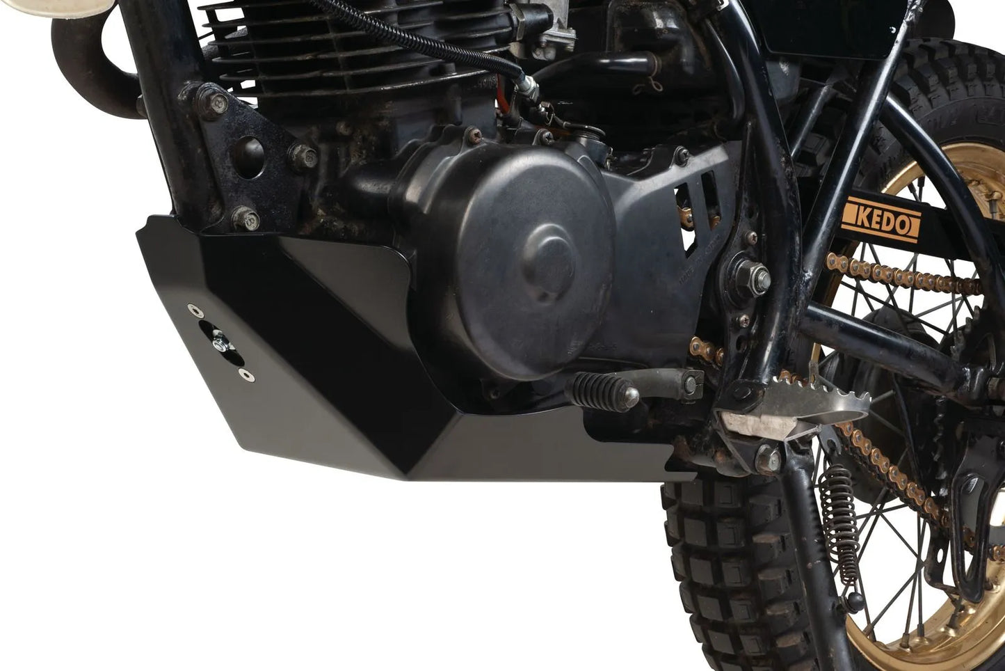*NEW ITEM* Heavy Duty Aluminum Engine Guard/Skid Plate - 4mm Black-coated Aluminum - XT250