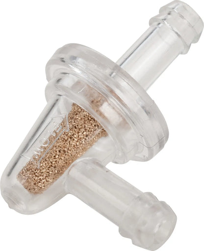 Mini Fuel Filter - 90° angled - 6mm I.D. Fuel Hose - Universal