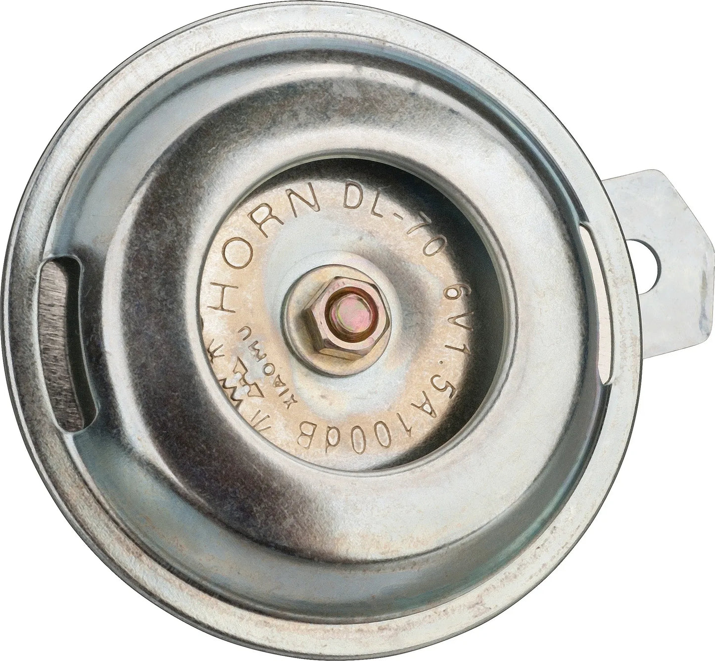 6V Horn - 100dB - Zinc Plated Silver - Universal Fitment
