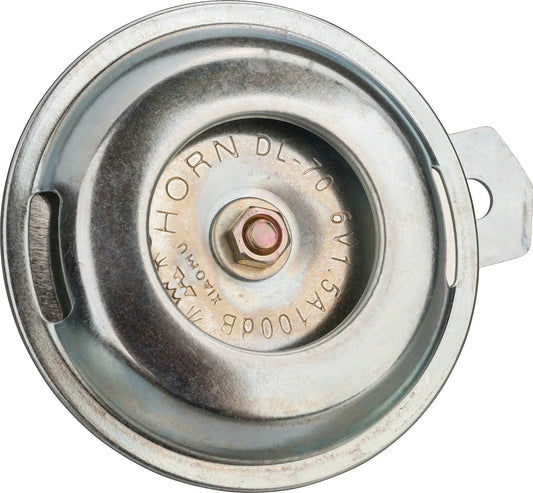 6V Horn - 100dB - Zinc Plated Silver - Universal Fitment