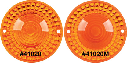 Front/Rear Turn Signal Indicator - Replacement Lens - 'Matte' Amber - XT500 XT250 Universal