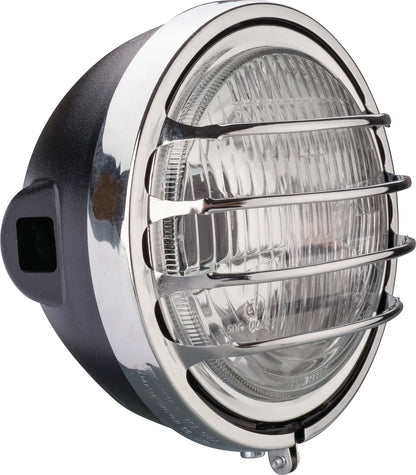 Replica Headlight - with H4 Insert and Paris Dakar Chrome Grille - XT500 TT500 SR500