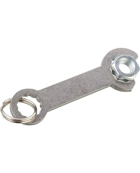 *NEW ITEM* Key Fob - Stainless Steel - Tool with 10mm/13mm External Hex + Bottle Opener - XT500 TT500 SR500 XT/TT Universal