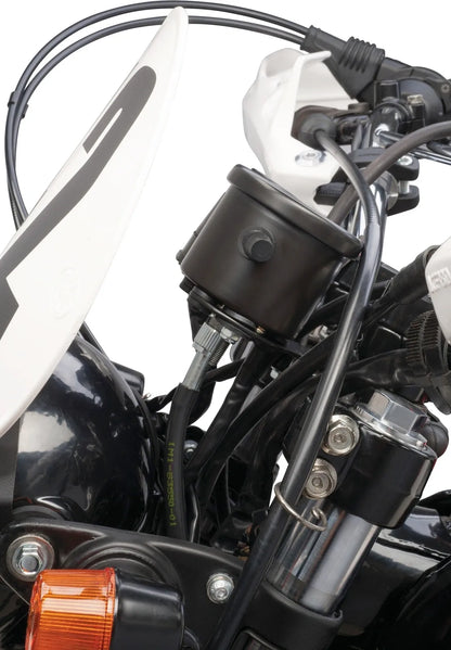 Speedometer and Ignition Switch Bracket Set - 'Pure' - Stainless Steel Powder Coated - XT500 TT500