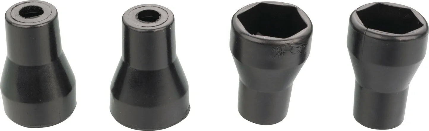 Turn Signal Thread Cover/Caps - for M8 Thread - Black Plastic - 4 Piece Set - Universal