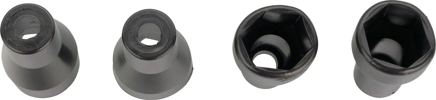 Turn Signal Thread Cover/Caps - for M8 Thread - Black Plastic - 4 Piece Set - Universal