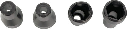 Turn Signal Thread Cover/Caps - for M8 Thread - Black Plastic - 4 Piece Set - Universal