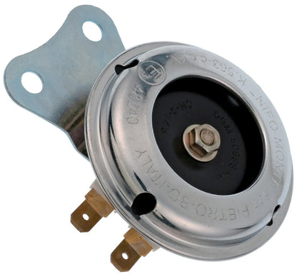 6V Horn - 100dB - Chrome/Black - Universal Fitment