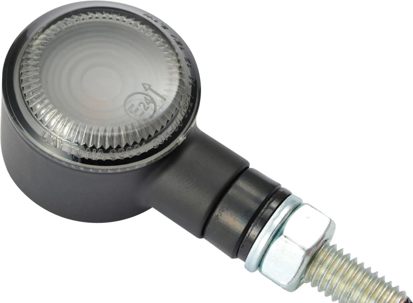 Daytona LED Turn Signals - D-Light SOL2 - Black Aluminum - Smoke Grey Lens - XT500 TT500 SR500 Universal Application