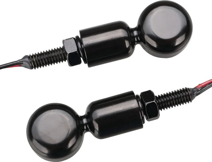 LED Micro Turn Signal Indicator - 'Bates-Companion' - Clear Lens - XT500 TT500 SR500 Universal