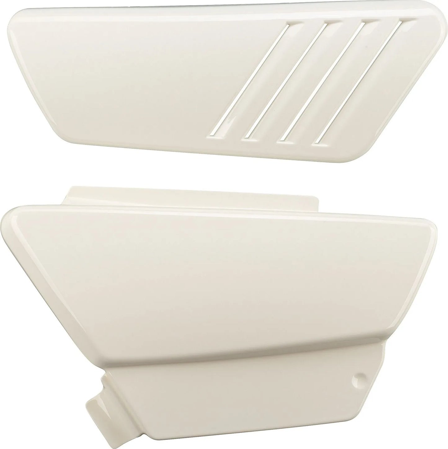 Side Cover Set - R+L (Detailed Reproduction/Replica), 1 Pair - ABS-painted Clean White - XT250