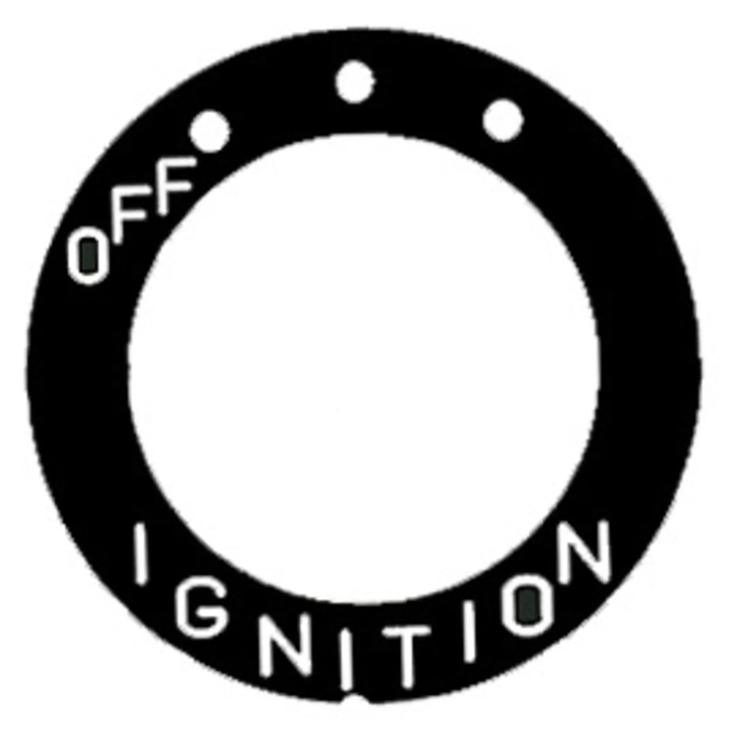 Decal - Ignition Switch Lock - 3 Position - XT500 SR500 XT600 Various YAMAHA