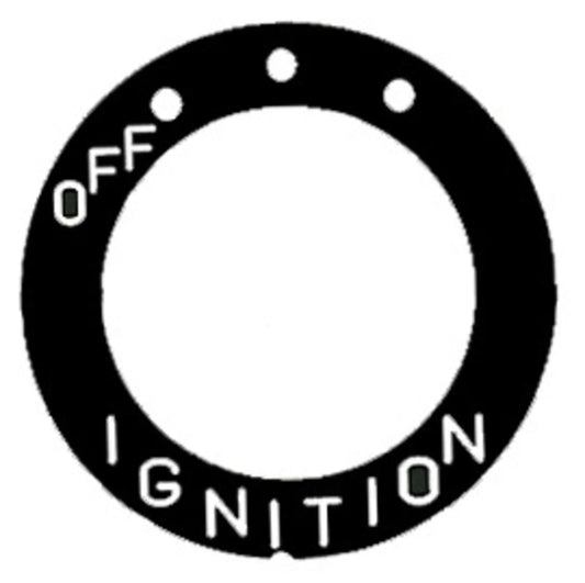 Decal - Ignition Switch Lock - 3 Position - XT500 SR500 XT600 Various YAMAHA