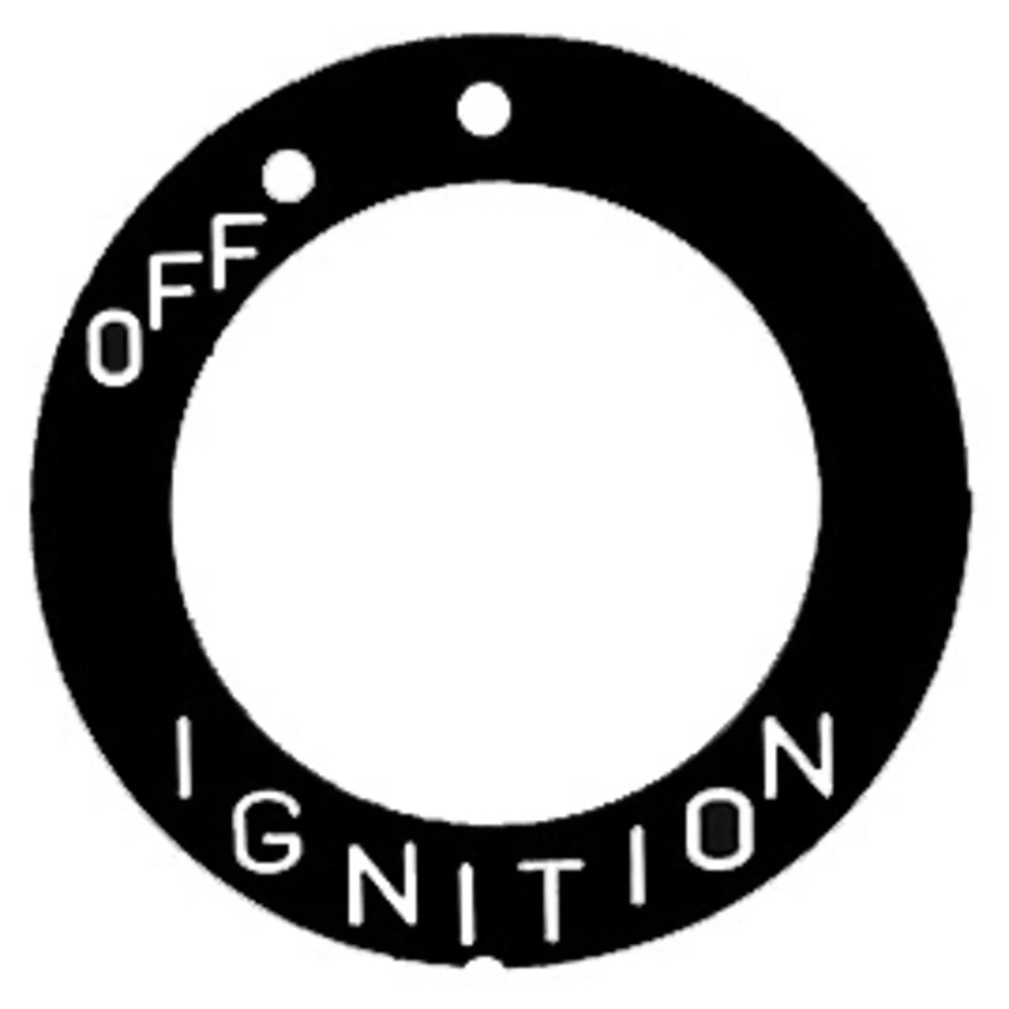 Decal - Ignition Switch Lock - 2 Position - XT500 SR500 XT600 Various YAMAHA