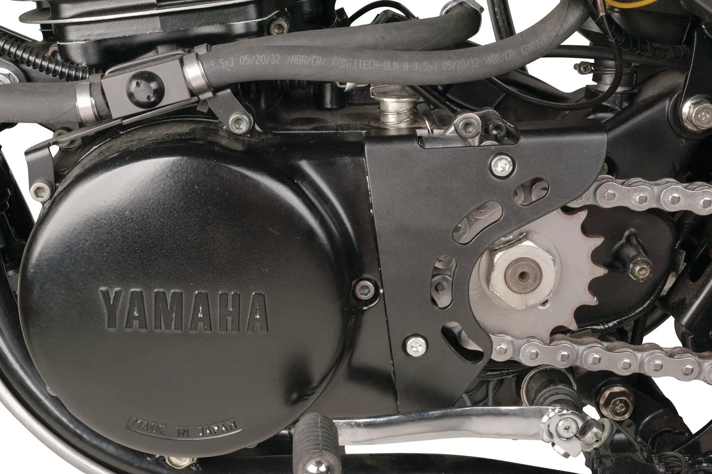 Sprocket Cover 'Racer' Kit - Aluminum Black Coated - SR500 XT500 TT500