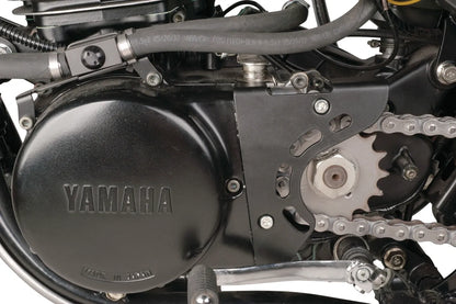 Sprocket Cover 'Racer' Kit - Aluminum Black Coated - SR500 XT500 TT500