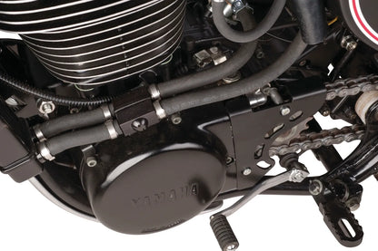 Sprocket Cover 'Racer' Kit - Aluminum Black Coated - SR500 XT500 TT500