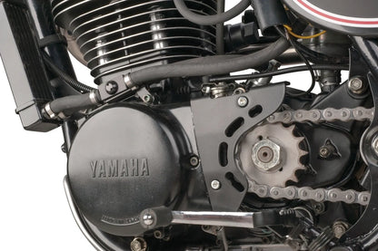 Sprocket Cover 'Racer' Kit - Aluminum Black Coated - SR500 XT500 TT500