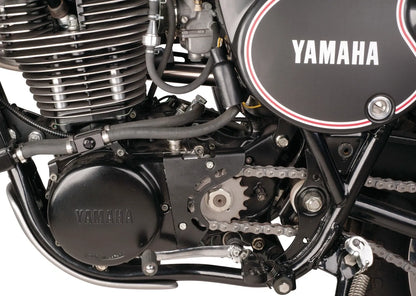 Sprocket Cover 'Racer' Kit - Aluminum Black Coated - SR500 XT500 TT500
