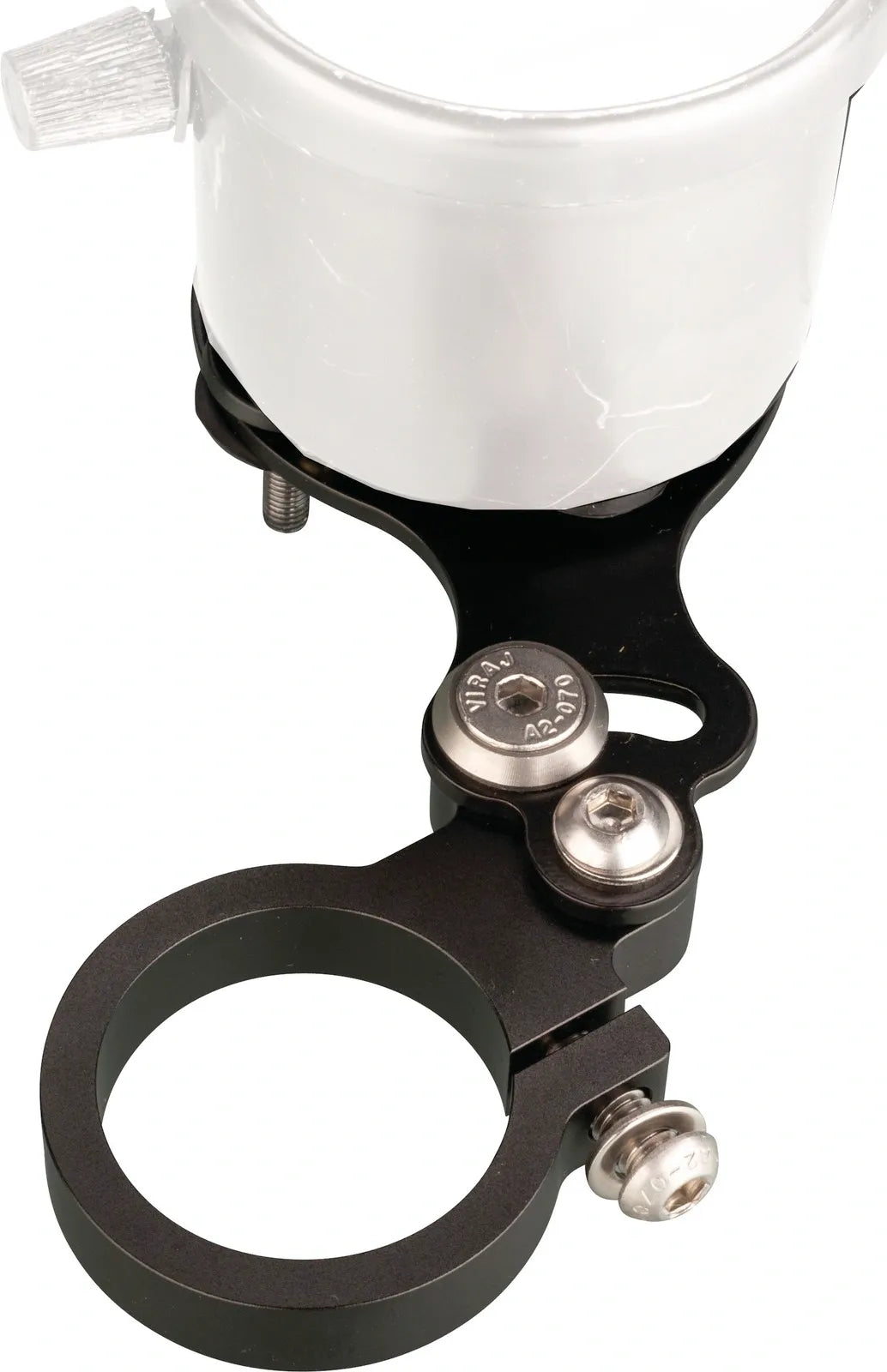 Speedometer Bracket - Fork Mounted - Stainless/Aluminum Black Coated - TT500 XT500 Universal