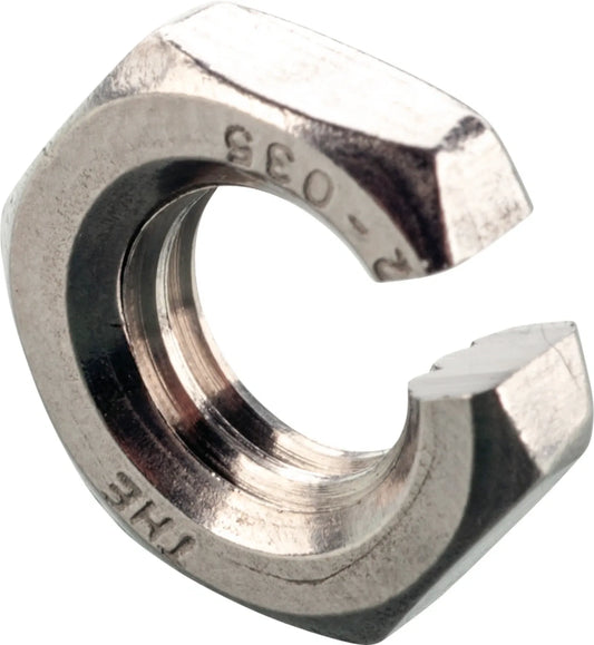 M8 Nut - Slotted - for Retrofitting to Turn Signal Mounting/Throttle/Brake/Clutch Cable - Universal