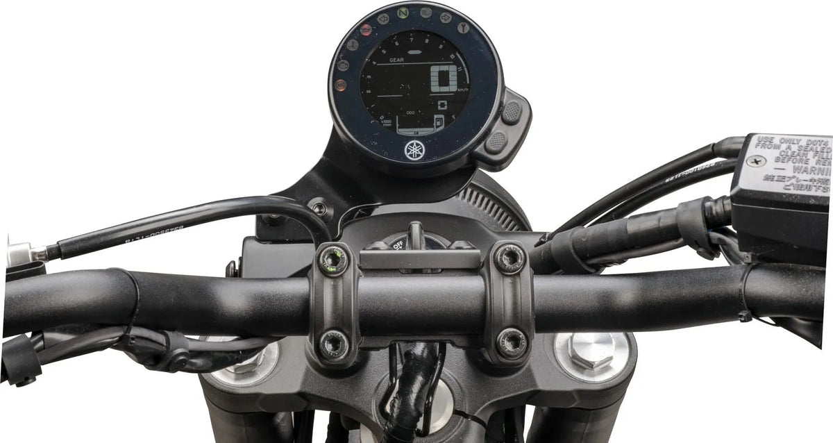 KEDO Speedo Bracket - for original YAMAHA Meter - Aluminum Black-coated - XSR700 '22-
