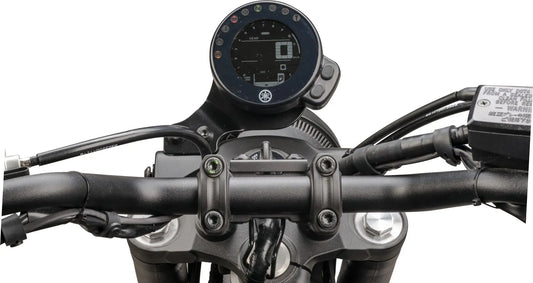 KEDO Speedo Bracket - for original YAMAHA Meter - Aluminum Black-coated - XSR700 '22-