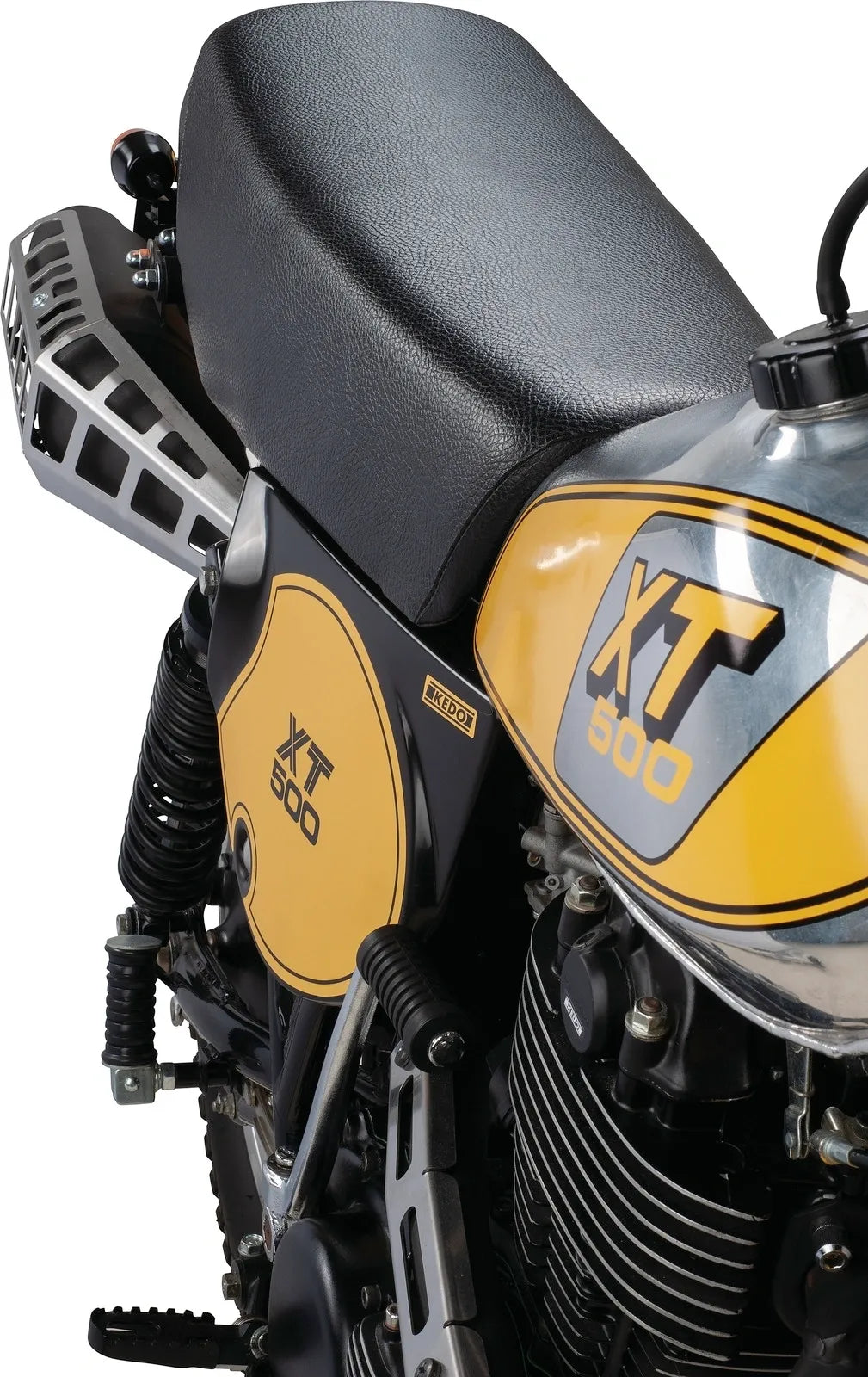 KEDO - XL Heat Shield - for Marving Exhaust/Silencer Item # 91333 - 1.5 mm Stainless Steel - XT500 TT500