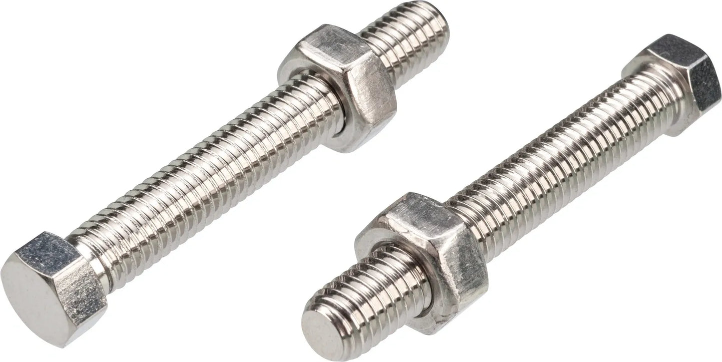 Swingarm Chain Tensioner Bolt Set - Stainless Steel - XT500 TT500 SR500 SR400