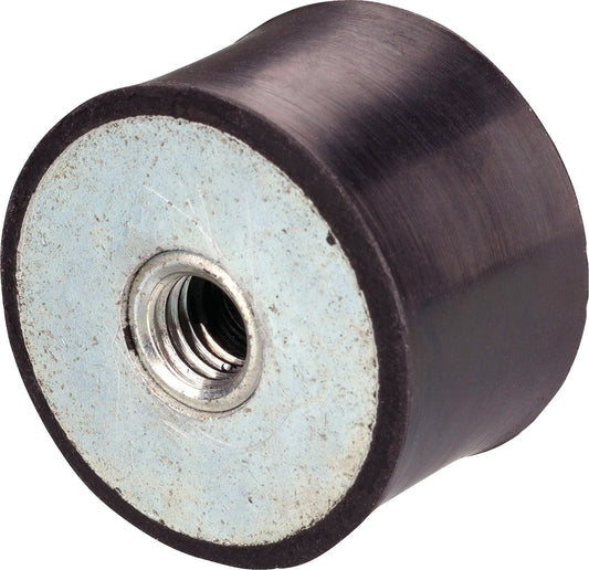 Exhaust Rubber Buffer/Damper - Double M8 Female Threads - Universal