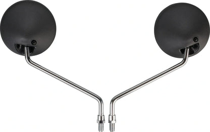 Black/Chrome Mirror Set - XT500, XT550, XT250 XT600 Various YAMAHA Universal