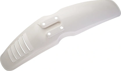 Replica Clean White Front Fender with Venting Slots - XT500 TT500
