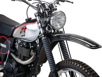Replica Front Fender - YAMAHA Black (with standard mounting holes) - XT250 TT500 XT500