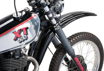 Replica Front Fender - YAMAHA Black (with standard mounting holes) - XT250 TT500 XT500