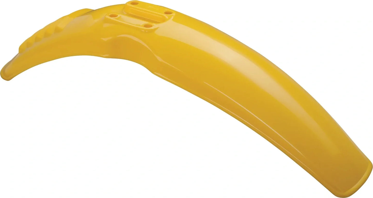 Replica Competition Yellow Front Fender with Venting Slots - XT500 TT500