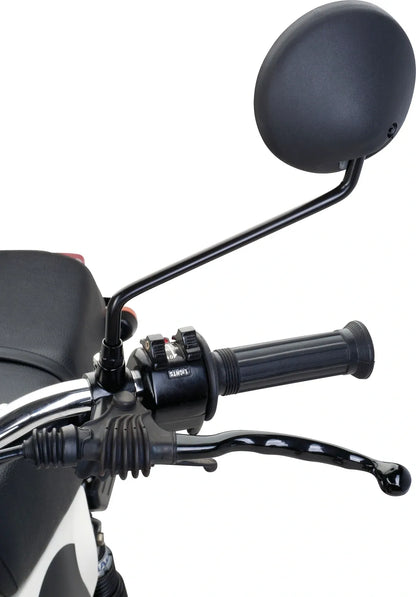 Black/Black Mirror Set - XT500, XT550, XT250 XT600 Various YAMAHA Universal