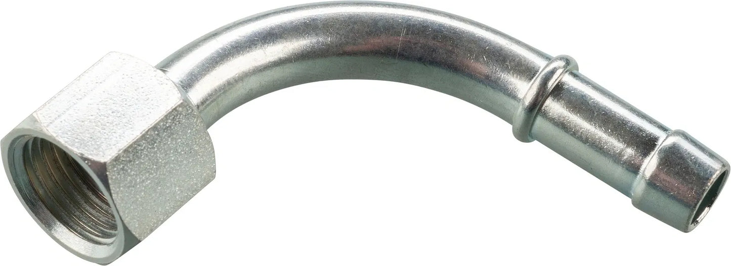 KEDO Oil Line Adapter - at Frame Oil Tank Bottom - 90° Long Sweep Fitting - XT500 TT500 SR500 Various YAMAHA