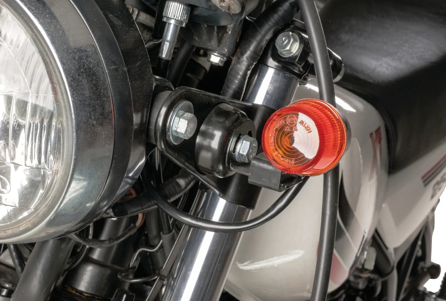 Headlight Mounted Turn Signal Indicator Brackets - TT Style- XT500 TT500