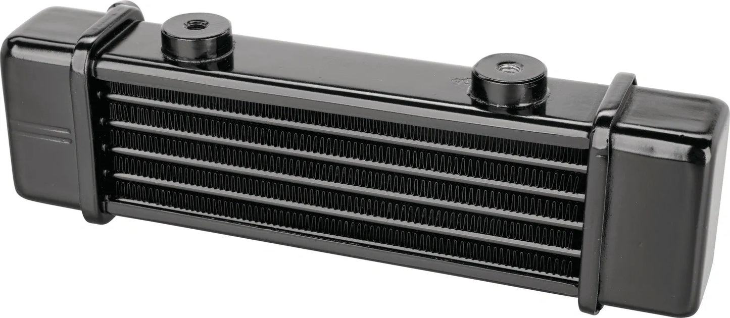 Jagg Oil Cooler - 6 Row - Black - 'Slim' - XT500 TT500 SR500 Universal