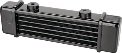 Jagg Oil Cooler - 6 Row - Black - 'Slim' - XT500 TT500 SR500 Universal