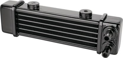 Jagg Oil Cooler - 6 Row - Black - 'Slim' - XT500 TT500 SR500 Universal