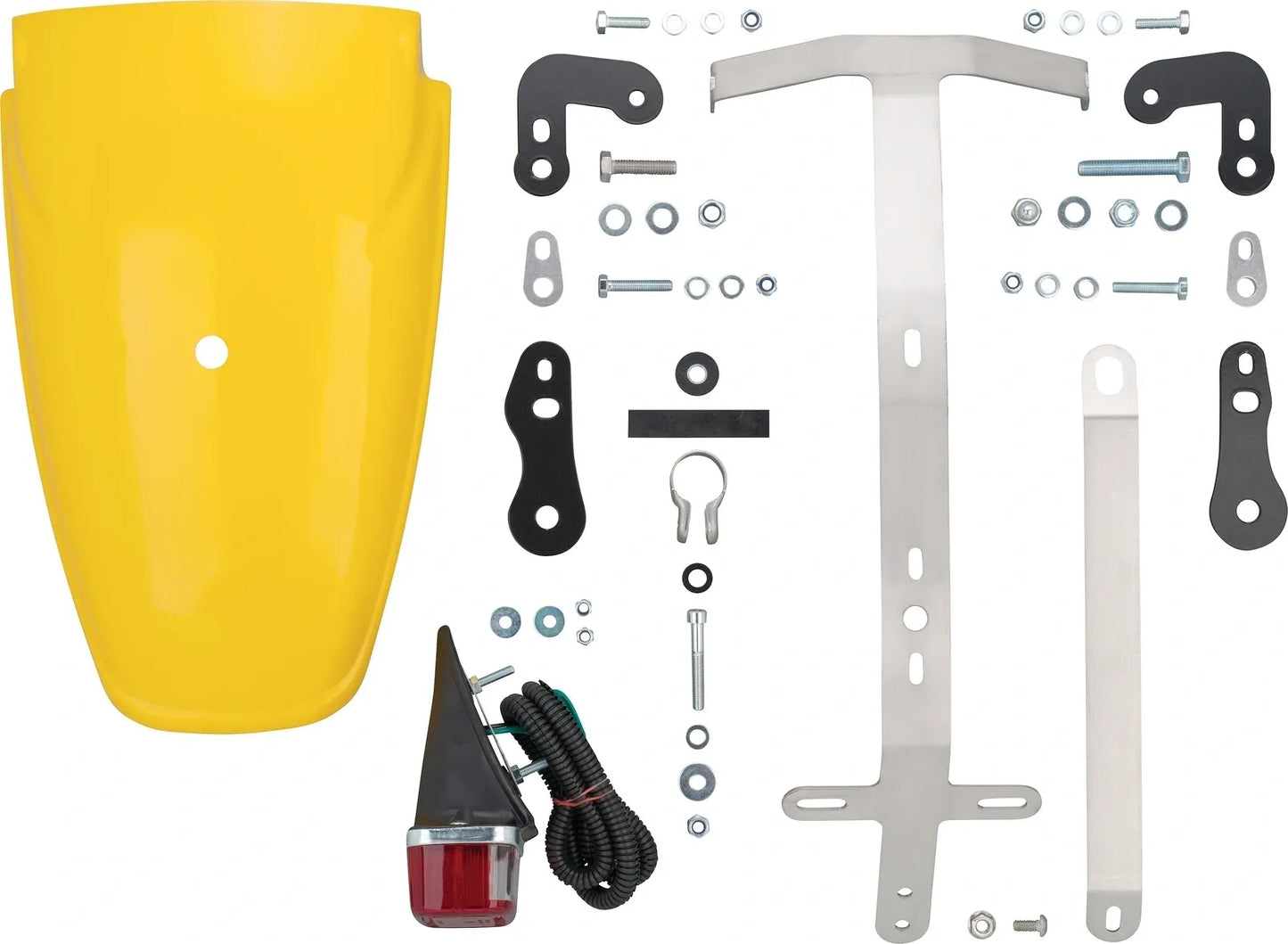 TT-Style Rear Fender Conversion - Complete - Competition Yellow - All XT500