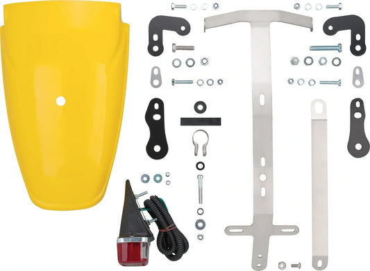 TT-Style Rear Fender Conversion - Complete - Competition Yellow - All XT500