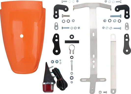 TT-Style Rear Fender Conversion - Complete - El Toro Orange - All XT500